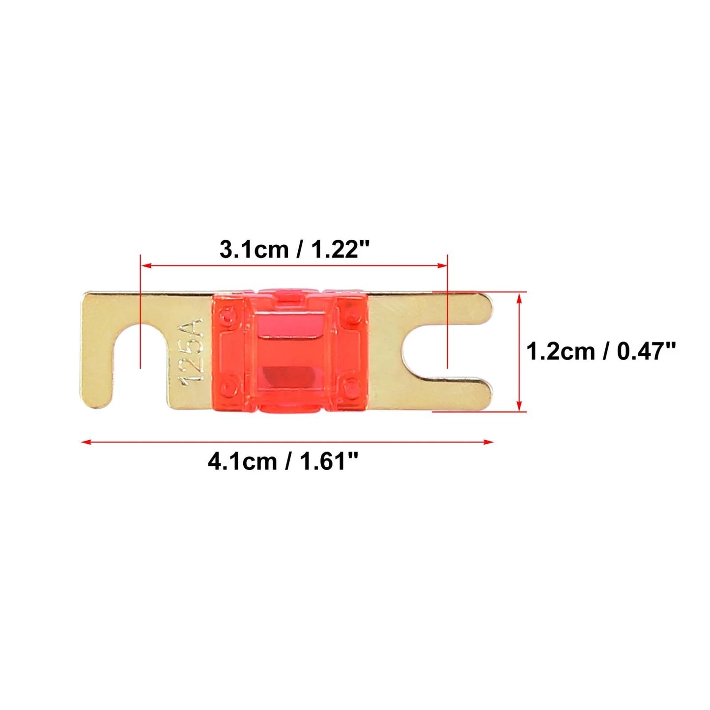 5pcs 125A AFS Mini ANL Fuses for Car Truck Motorcycle Boat Audio CDs