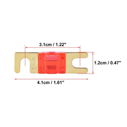 5pcs 125A AFS Mini ANL Fuses for Car Truck Motorcycle Boat Audio CDs