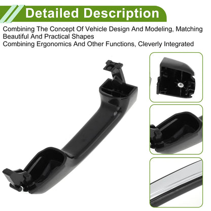 Silver Tone Exterior Door Handle for Toyota Lexus GX460 4Runner (2010-2021)