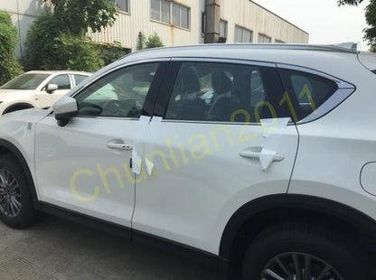 Steel Upper Window Frame Sill Trim for Mazda CX-5 (2017-2021) 6 pcs