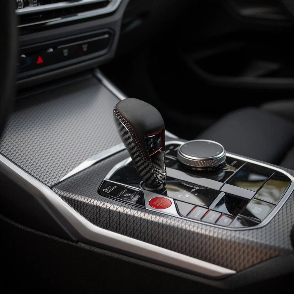 Real Carbon Fiber Gear Shift Cover for BMW M2 M3 M4 X3M (2022-2023)