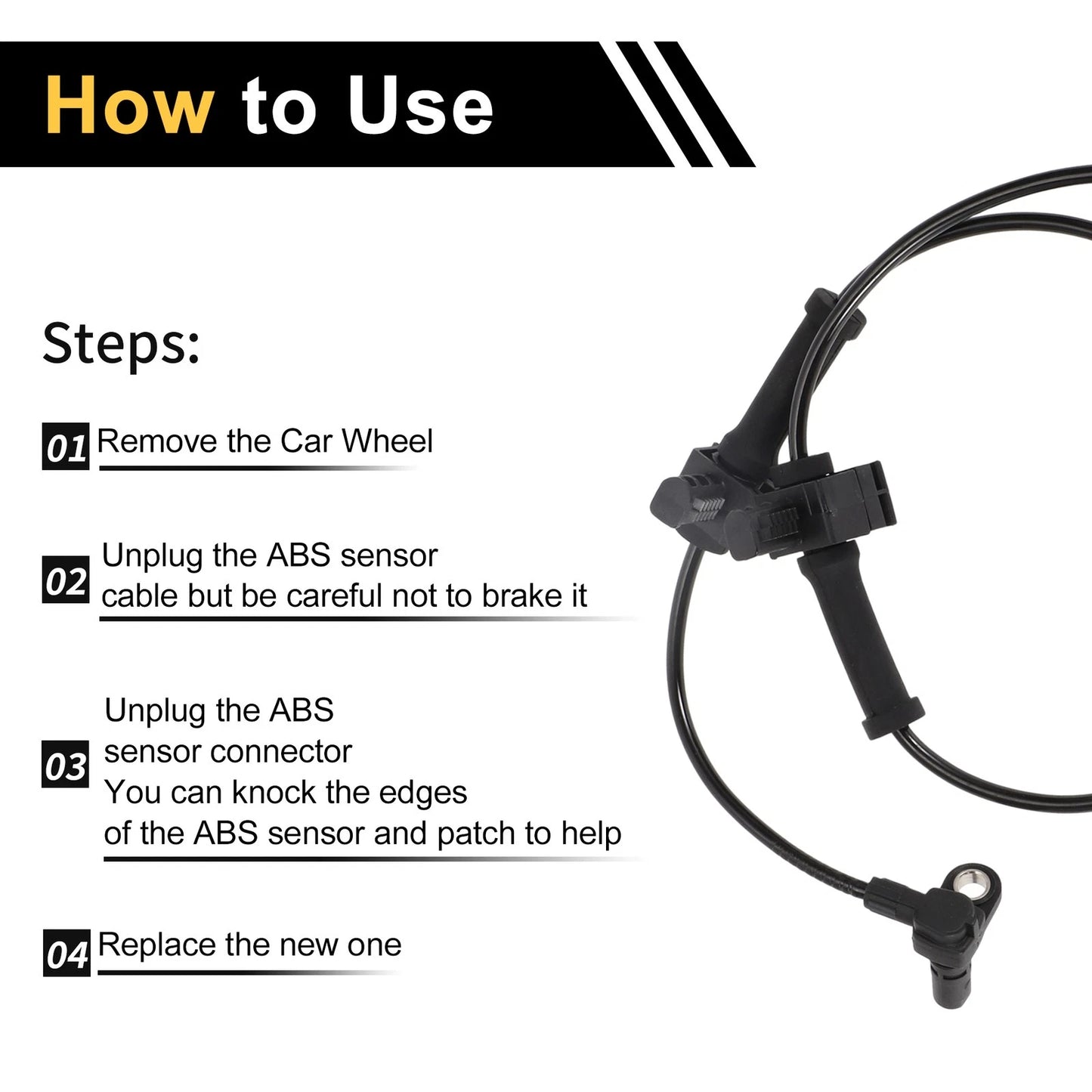 ABS Wheel Speed Sensor for Chevrolet Silverado 1500 Rear Left/Right