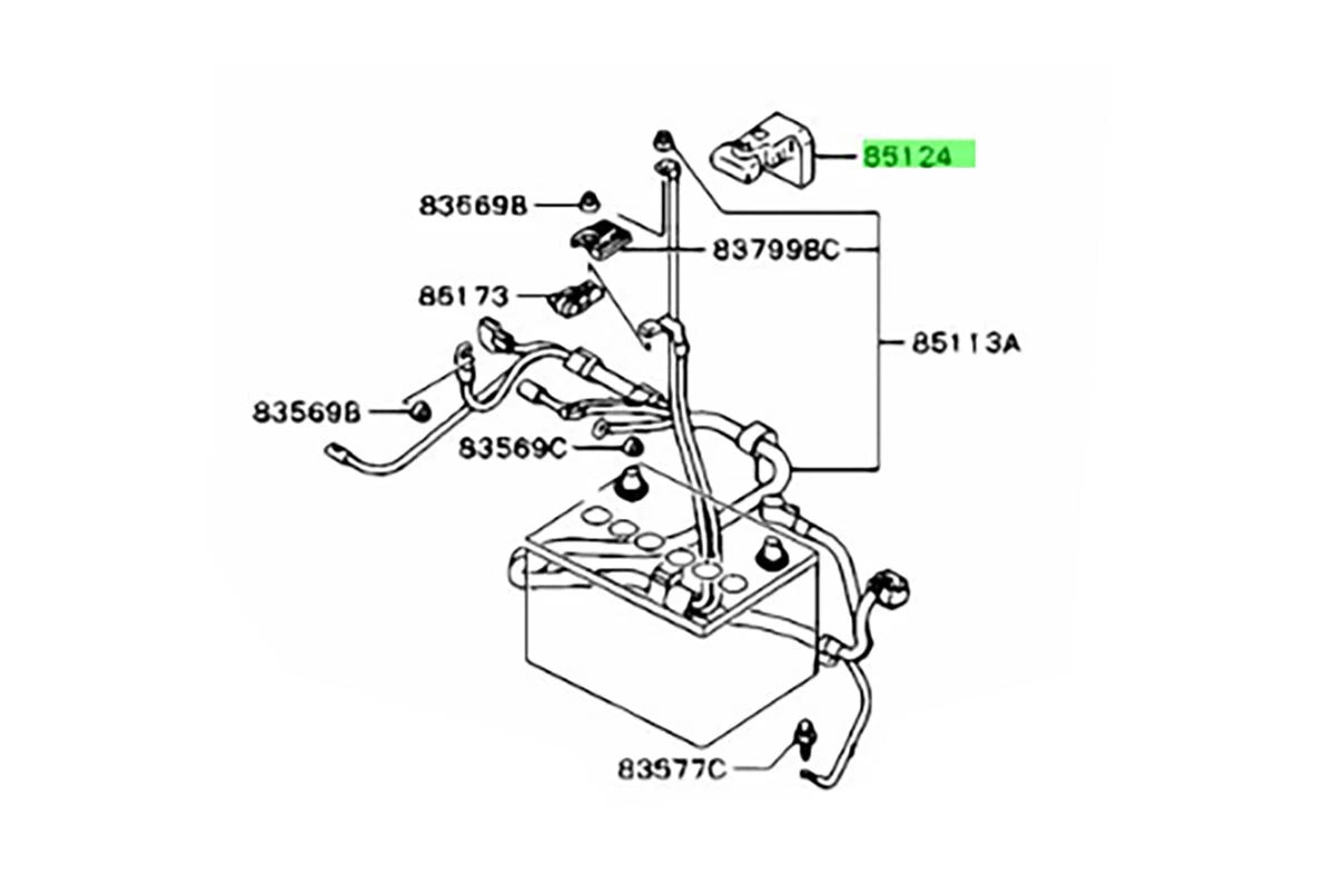 Battery Terminal Cap for Mitsubishi Lancer LS ES Sedan (2001-2006)