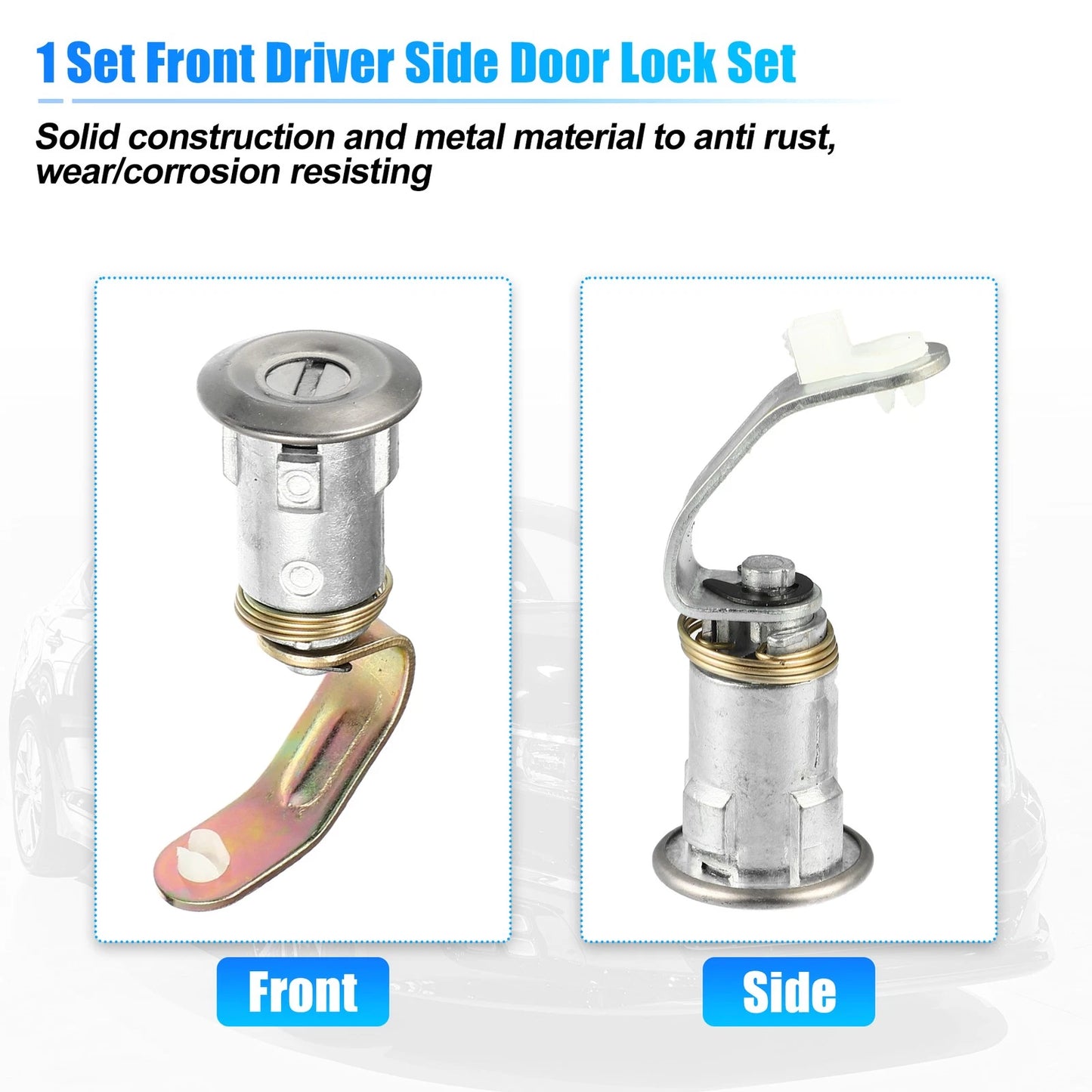 Door Lock Cylinder Set with Keys for Toyota Land Cruiser (1975-1983)