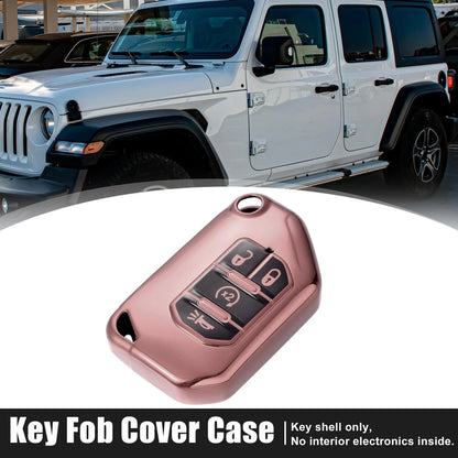 TPU Key Fob Cover Case for Jeep Wrangler JL Gladiator JT Rubicon (18-21)