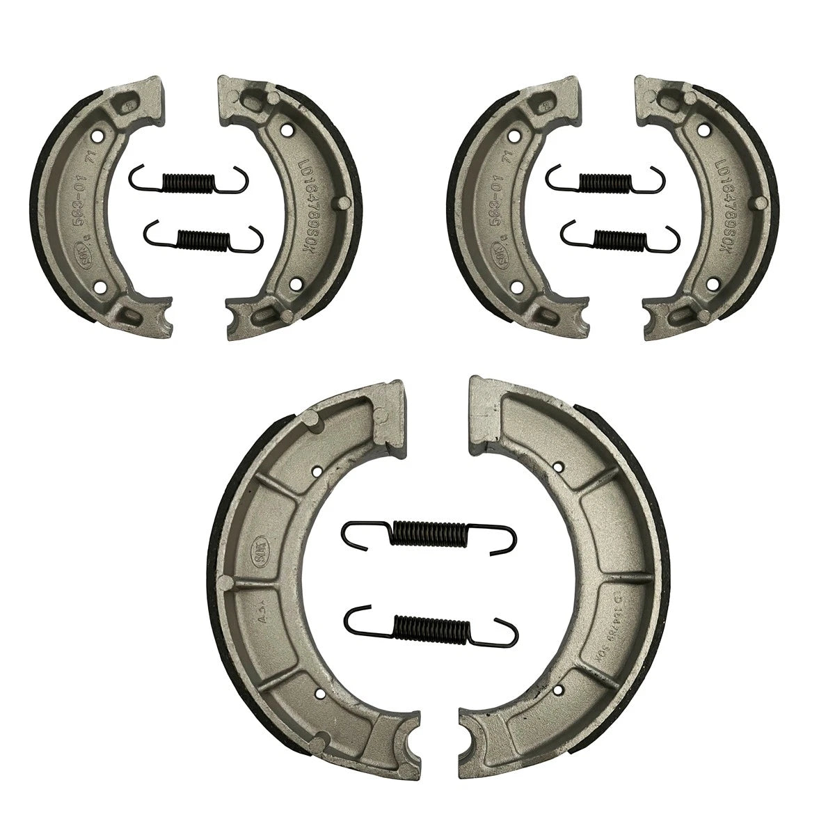 2 x Front & Rear Brake Shoes for Yamaha Timberwolf 250 2x4 (1992–1994)
