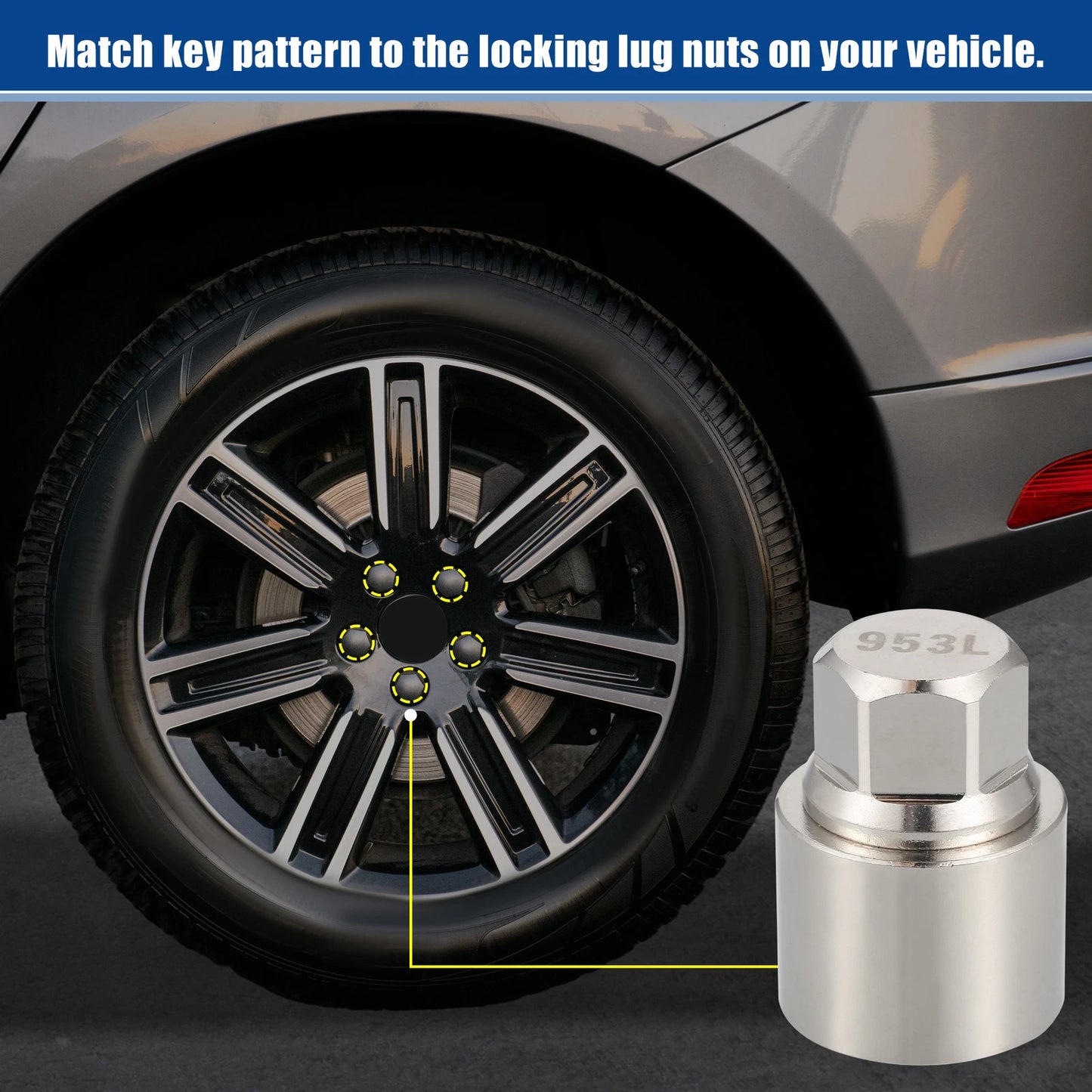 953L Wheel Lock Lug Nut Key for Volvo