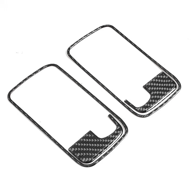 Dry Carbon Fiber Interior Door Handle Bowl Trim for Dodge Challenger (2008-2014)