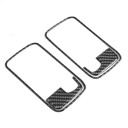 Dry Carbon Fiber Interior Door Handle Bowl Trim for Dodge Challenger (2008-2014)