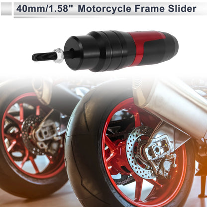 Slider Frame 10mm Aluminum Alloy Red for Motorcycle