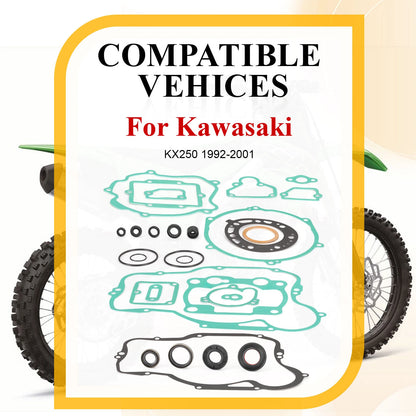 Complete Engine Gasket Seal for Kawasaki KX250 (1992-2001)