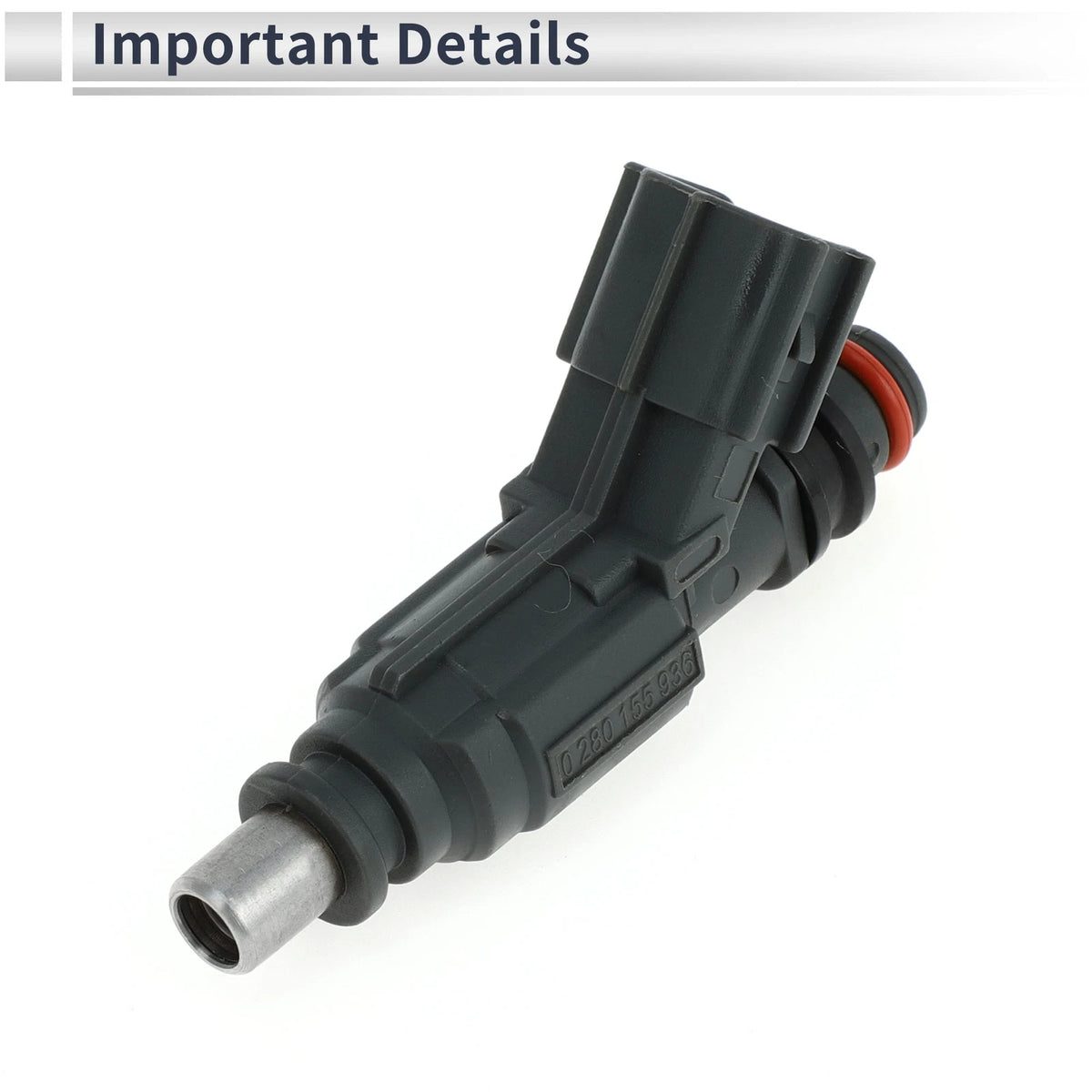 Fuel Injector for Toyota Corolla 1.4 VVT-i (2001-2008) 1 Pc Deep Gray