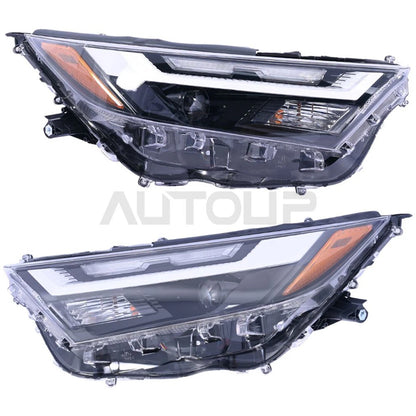 Pair LED Headlamp Assembly Driver/Passenger Side for Toyota RAV4 (2022–2024)
