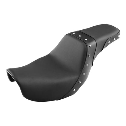 Black Driver Passenger Seat for Harley Dyna Low Rider Street Bob (06-17)