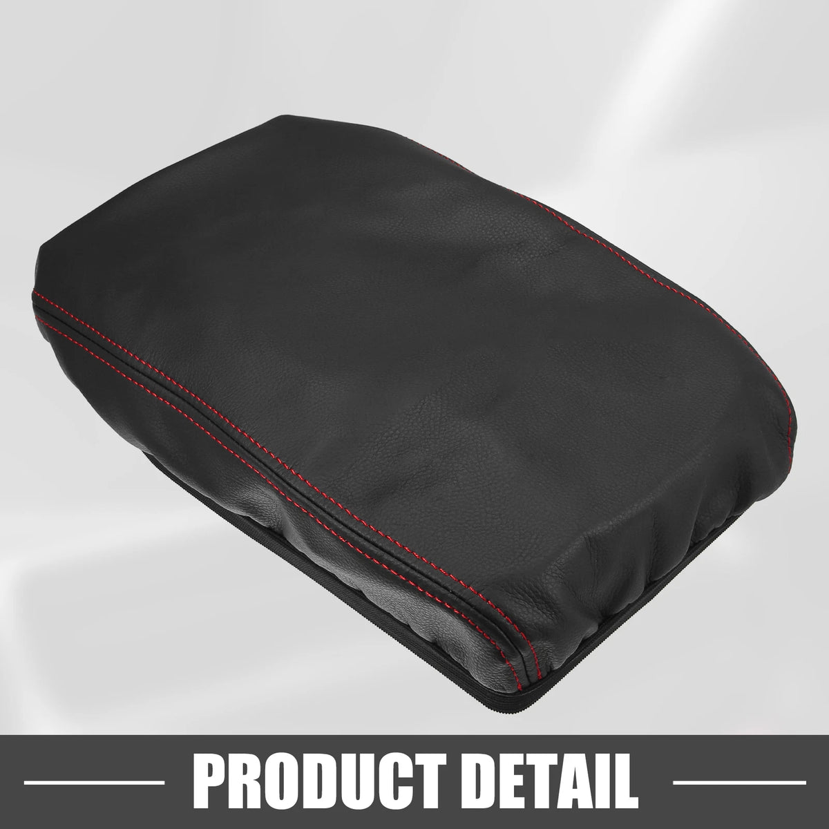 Center Console Armrest Cover for Toyota Highlander (2014-2023) Black Red Line