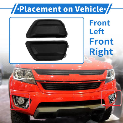 Front Left Front Right Fog Light Grill for Chevrolet Colorado (2017 - 2020)