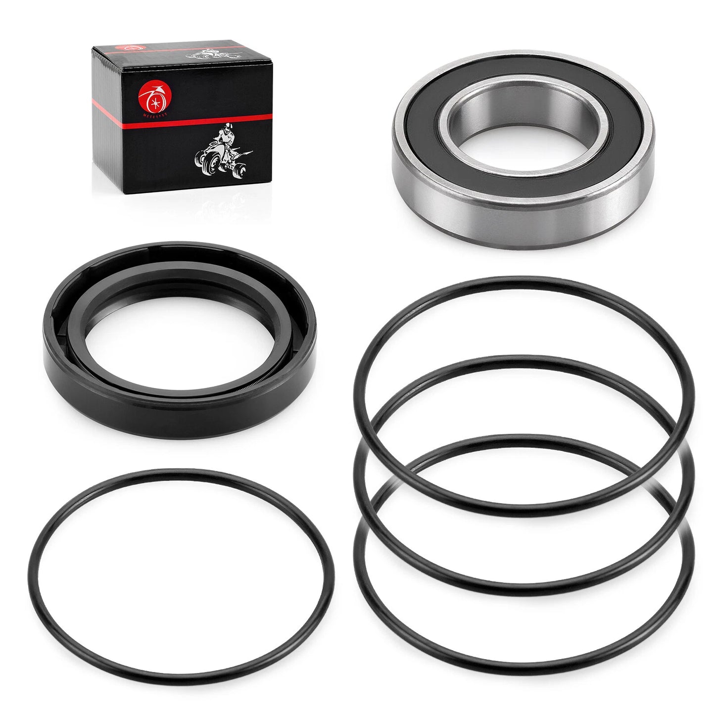 Rear Left Axle Wheel Bearing & Seals for Honda Rancher 420 TRX420 (2014–2024)