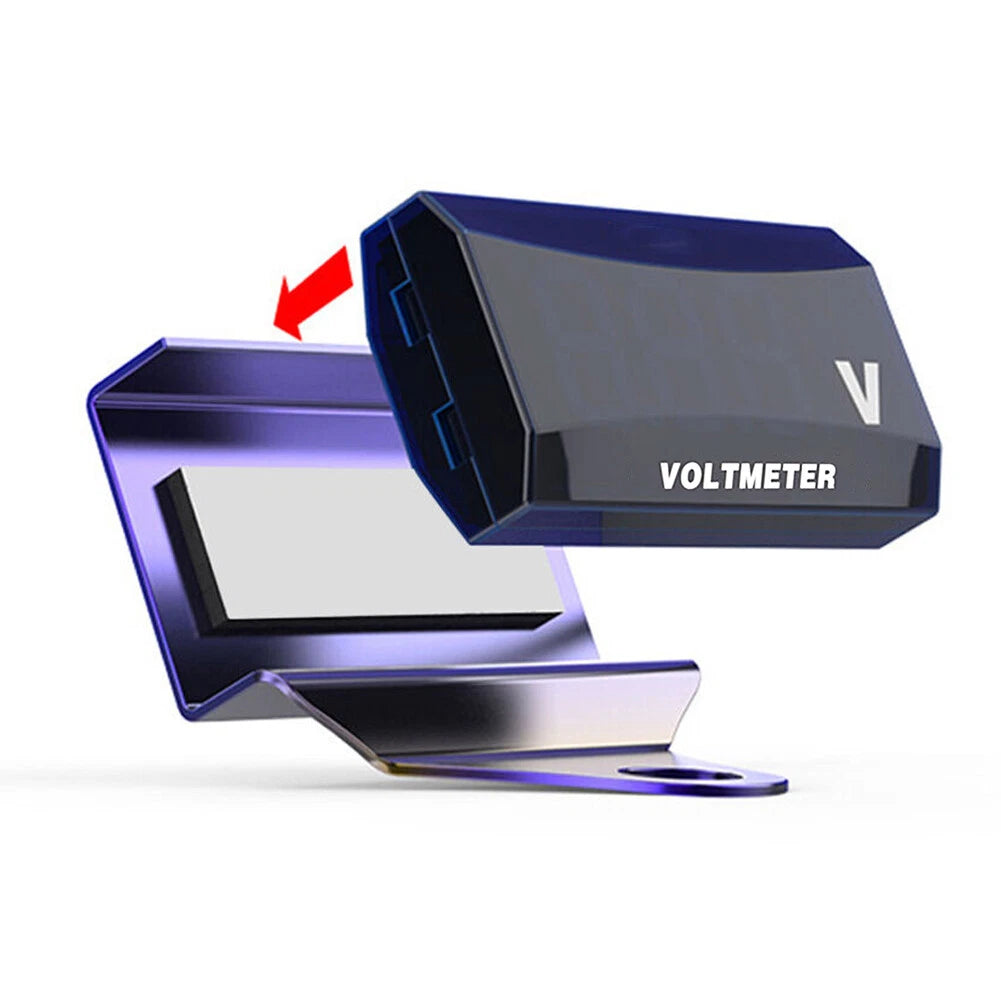 Digital LED Volt Meter Waterproof Voltage Gauge for Universal Applications