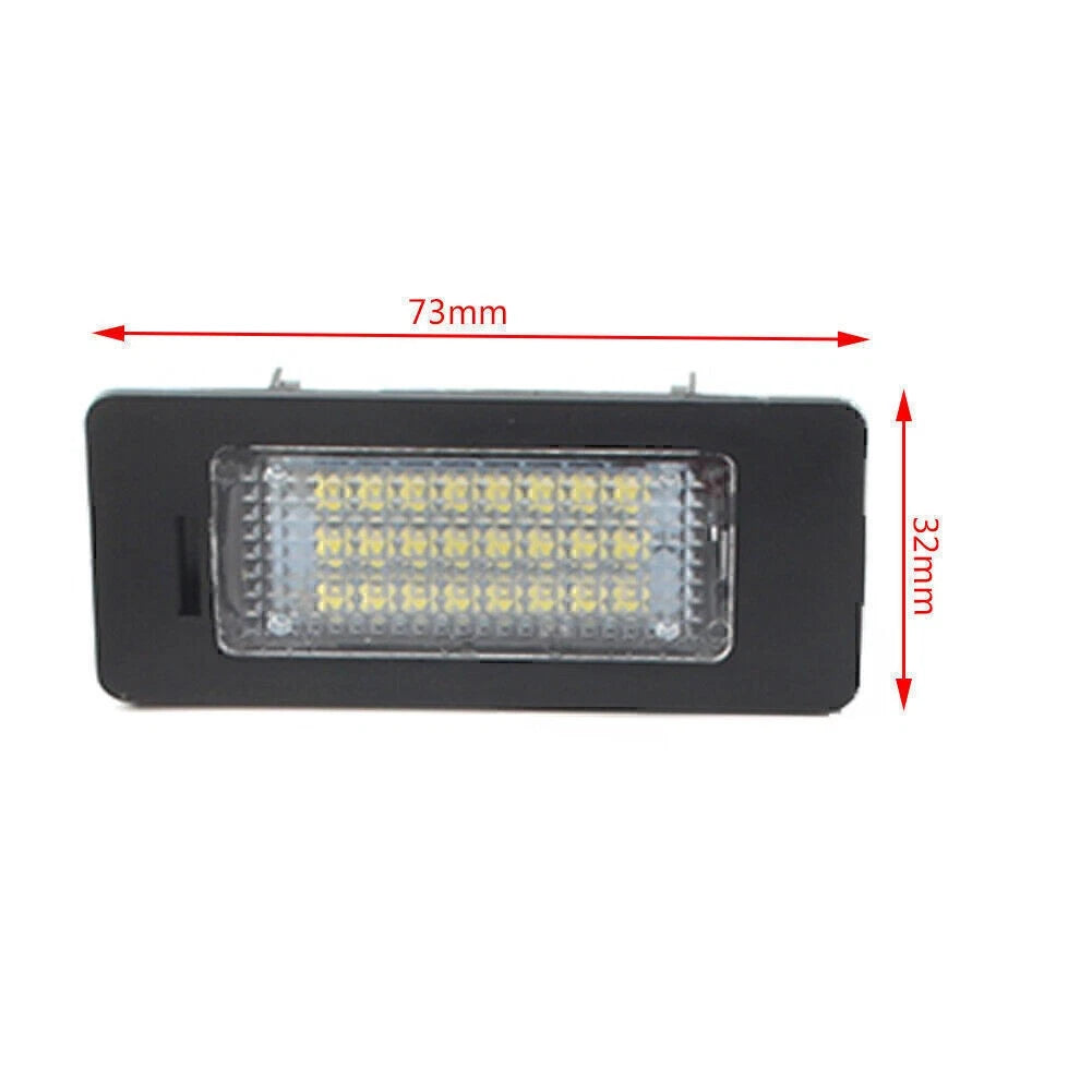 LED License Plate Light 2835 24SMD for Audi A4 A6 C7 Q5 S5 A5 (2013-2018)