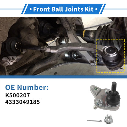 2 x Front Lower Ball Joints for Toyota Prius (2010–2015)
