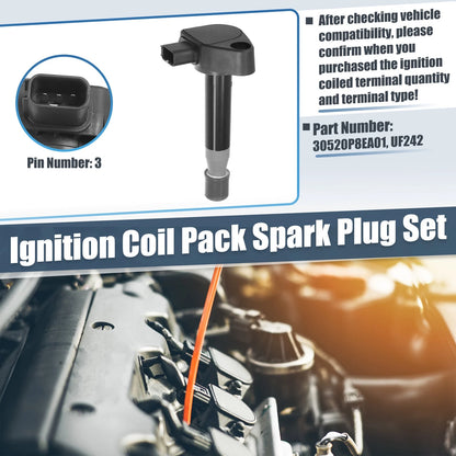 6 x Automotive Replacement Ignition Coils Pack for Honda Acura