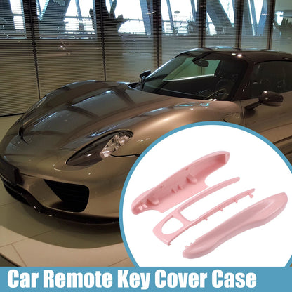 Set Car Key Shell Cover Case for Porsche Taycan 911 Pink (2020-2021)