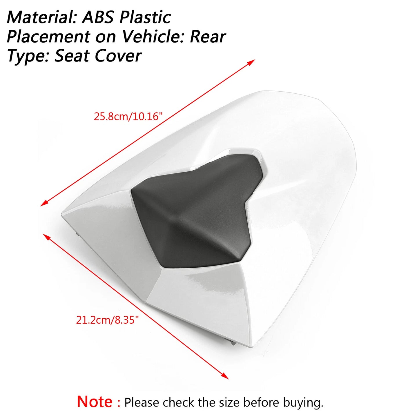 Asiento trasero ABS para Daytona 675/675R (2013-2018)