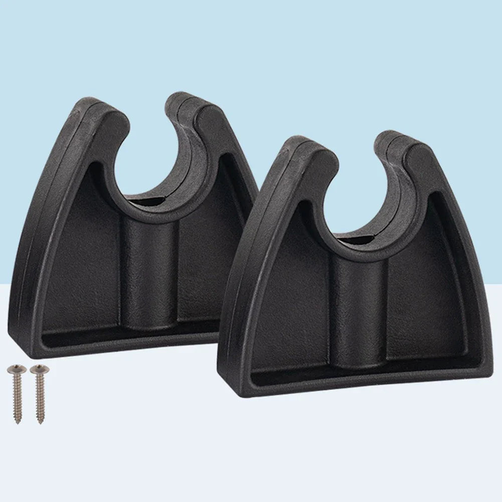 2pcs Boat Pole Clips for Securing Marine Lights & Equipment Stability