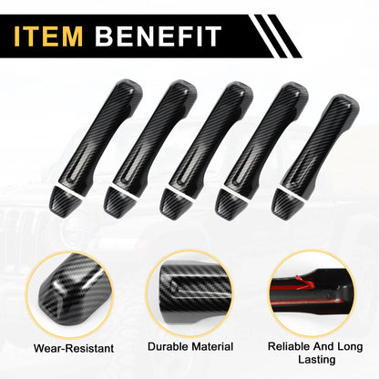 Set of Door Tailgate Handle Covers for Jeep Gladiator (2020-2023)