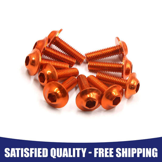 M6x20mm License Plate Fairing Bolt Screw Item of 10 for Motorcycle Universal