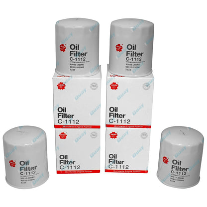 4 Oil Filters for Prado Land Cruiser Diesel KZJ90 KZJ95 KZJ120 1KD-TE KZJ73