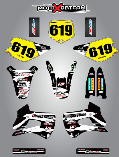Custom Graphics Kit for Kawasaki KX 85 Safari Style Stickers (1998-2013)
