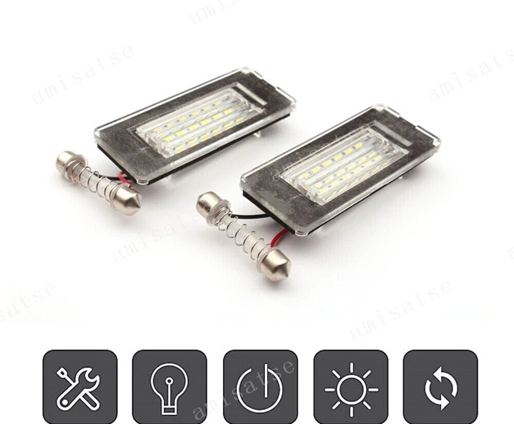 18SMD LED License Plate Light for MINI Cooper R56 R57 R58 R59 (2006-2013)