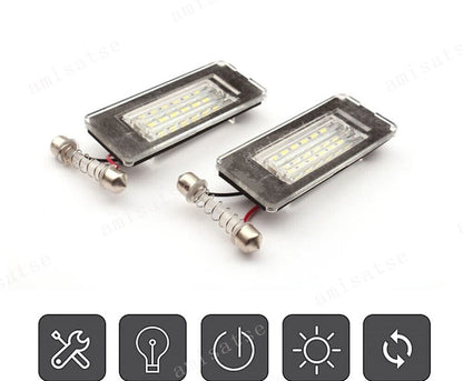 18SMD LED License Plate Light for MINI Cooper R56 R57 R58 R59 (2006-2013)