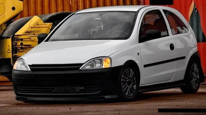 2 Piece Euro Front Bumper Splitter for Opel Corsa C (2000-2006)