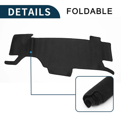 Dashboard Cover Mat for Nissan NOTE e-POWER E13 (2020-2024) Black 1 Set