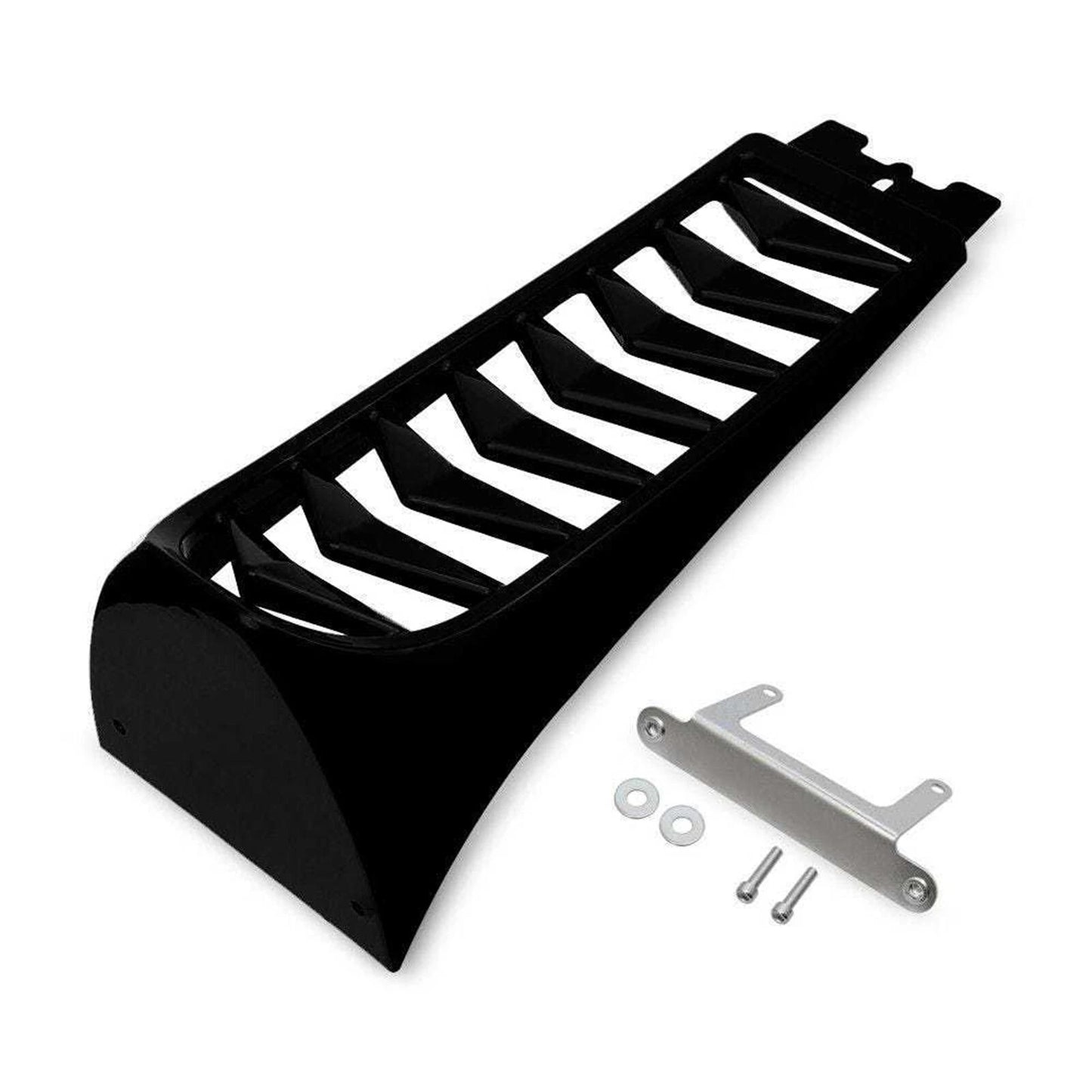 1x Black Chin Fairing Spoiler Lower Radiator Cover for Harley Softail (2018-2024)