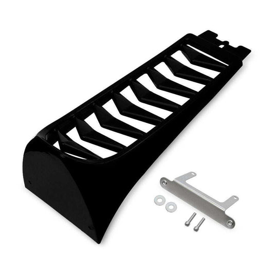 1x Black Chin Fairing Spoiler Lower Radiator Cover for Harley Softail (2018-2024)