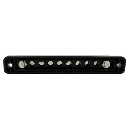 10 Terminal Power Distribution Block with Cover for Car Marine RV Boat Black