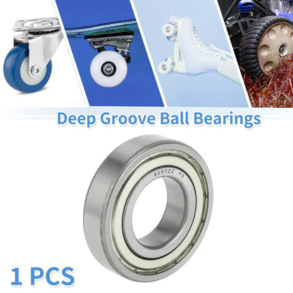 6207ZZ 35x72x17mm Deep Groove Ball Bearing for Scooter Skateboard Wheel
