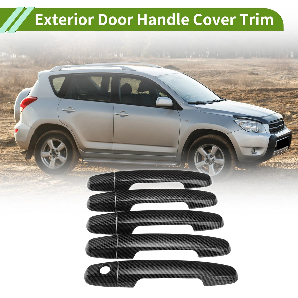 Exterior Door Handle Cover Trim 1 set for Toyota Rav4