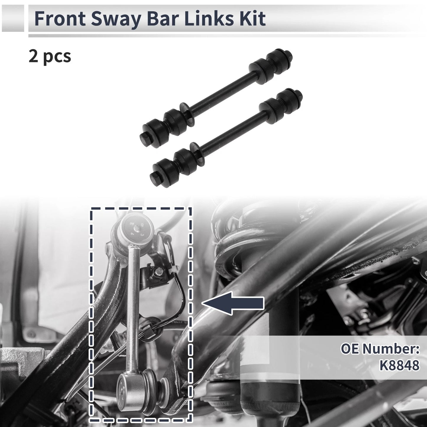 Stabilizer Bar Links for Ford Mustang 1994-2004 (2 Pcs)