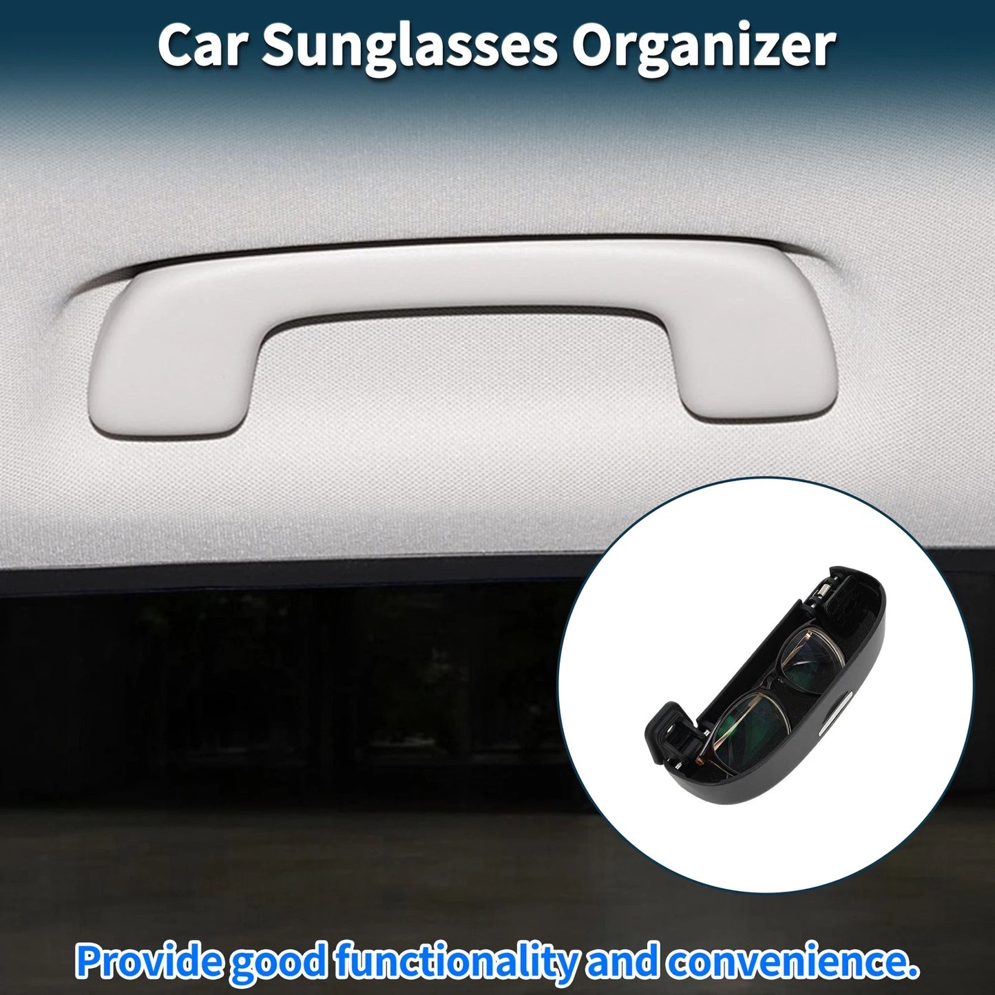 Sunglasses Case for Ford Kuga 3 MK3 ST-Line (2020-2025) - ABS Black 1 Set