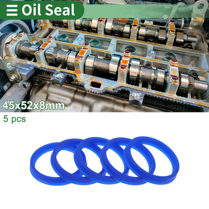 Oil Seal 45x52x8mm TPU Seal Ring Rotary Shaft Seal 5 Pcs for Make Model