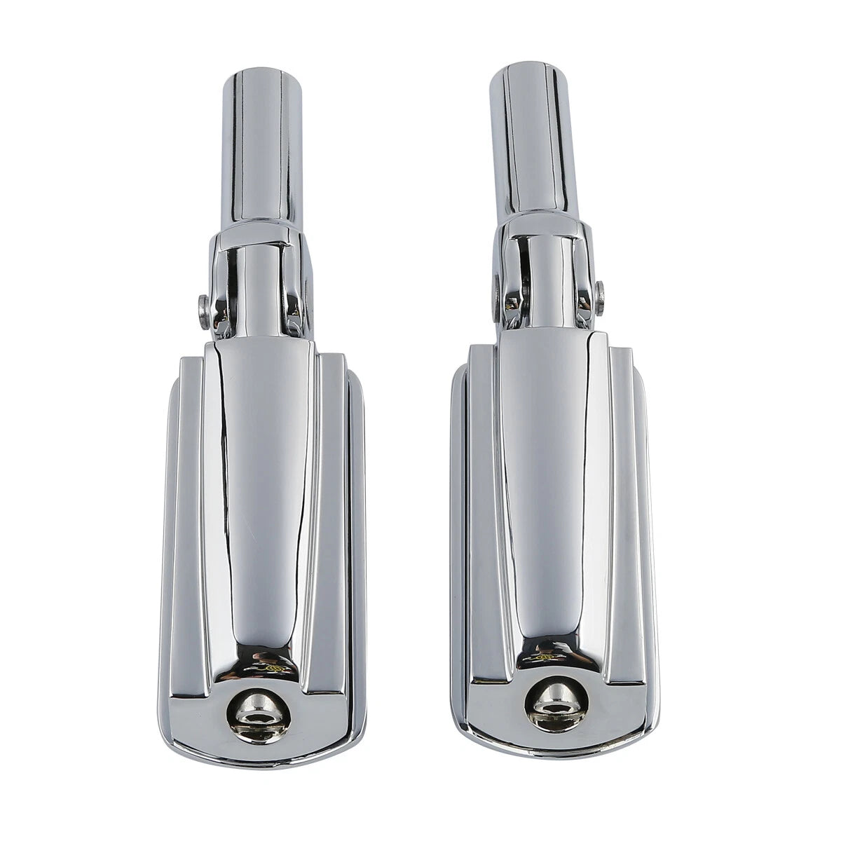 Pair Chrome Passenger Foot Pegs for Harley Softail Slim (2012-2017)