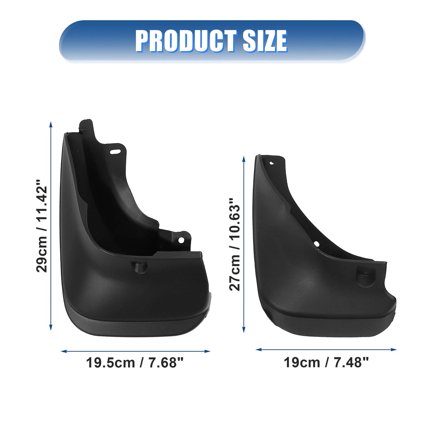 Front Rear Mudguards Fender Set for Toyota Corolla (1993-1997)