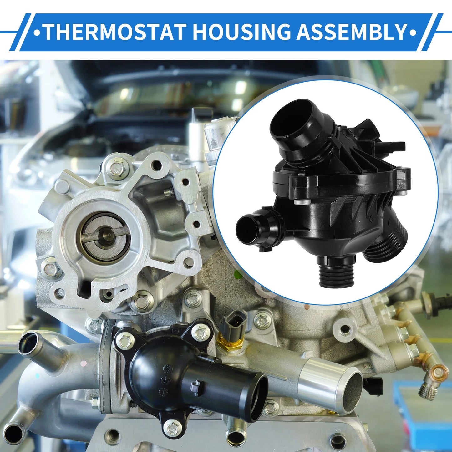 Engine Coolant Thermostat Housing for BMW 328i xDrive, Z4 (2006-2013)