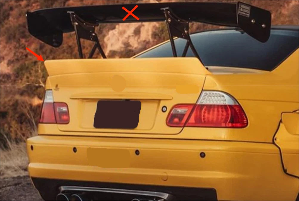 Unpainted Rear CSL Style Spoiler Wing for BMW 3 Series E46 Sedan (1999-2006)