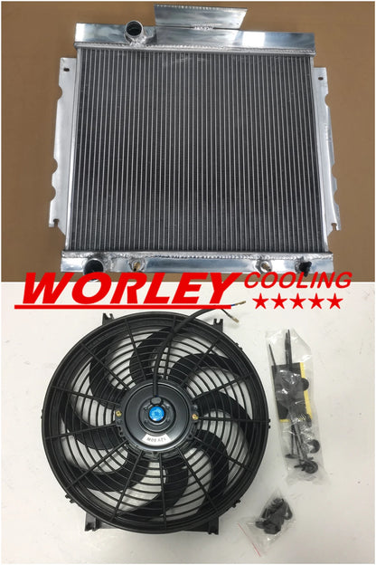 3ROW Radiator & Fan for Chrysler Valiant VG VJ HEMI 6 Cyl (1970-1976)