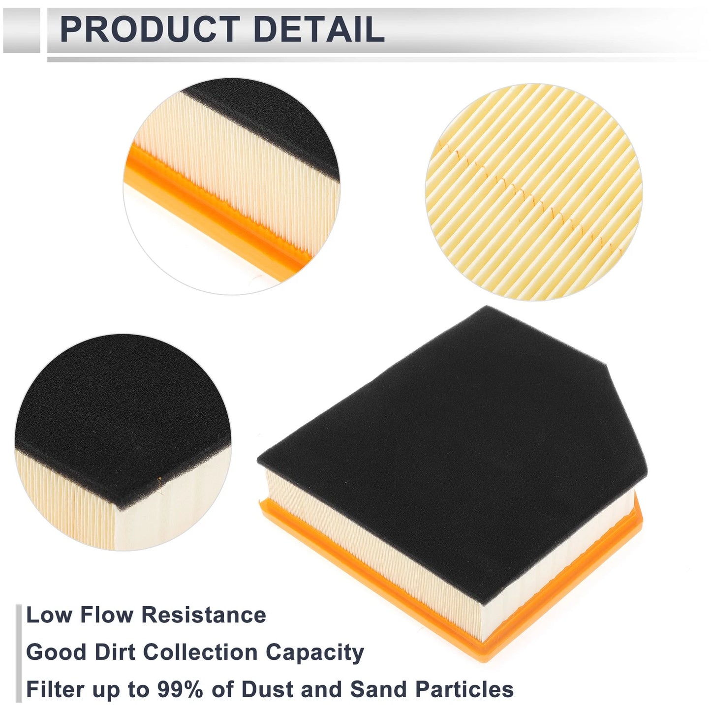 Engine Air Filter for Volvo V60 3.0L (2014-2016) - 1 Pcs Long Life